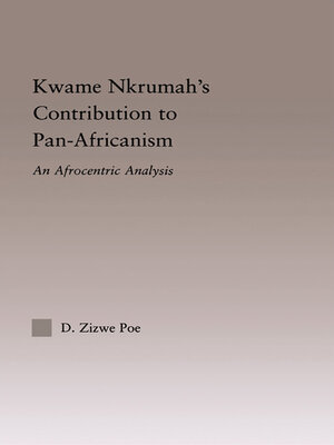 cover image of Kwame Nkrumah's Contribution to Pan-African Agency